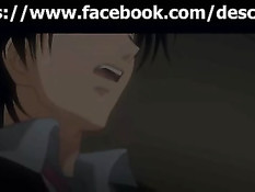 Ласковая хентай девка расстегнула парню ширинку и отсосала член