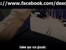 Ласковая хентай девка расстегнула парню ширинку и отсосала член