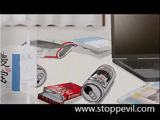 Голая хентай девчонка засовывает во влагалище разные предметы