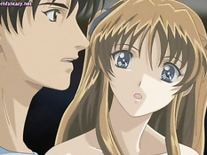 Чувственная хентай девка занимается сексом с молодым человеком