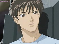 Чувственная хентай девка занимается сексом с молодым человеком