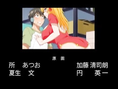 Грудастая хентай блондинка пришла к пареньку и занялась сексом