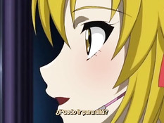 Грудастая хентай блондинка пришла к пареньку и занялась сексом