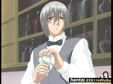 Возбуждённые хентай девчонки отсасывают приятелю член в кафе