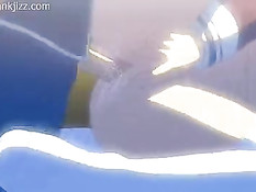 Снял лифчик и трусики с хентай подруги и отодрал в мокрую киску