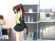 Снял лифчик и трусики с хентай подруги и отодрал в мокрую киску