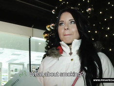 Секс с красивой чешской девушкой с пирсингом пупка Mia Manarote