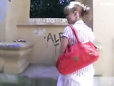 Пикапер снял на улице светловолосую студентку и оттрахал раком