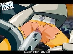 Робот хватает аниме девушек и вставляет щупальцы в киску и анус