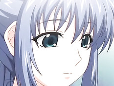 Горячая хентай подруга с красными волосами дрочит член сиськами