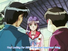 Бойфренд лижет киску хентай девушке с косичками и трахает раком