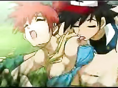 Герой сериала Покемоны Эш Кетчум трахает рыжую девушку Мисти