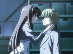 Развратная хентай подружка соблазнила паренька красивой грудью