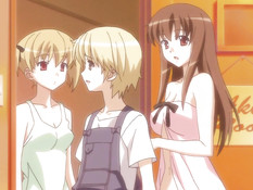 Развратная хентай подружка соблазнила паренька красивой грудью