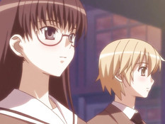 Развратная хентай подружка соблазнила паренька красивой грудью