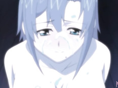 Грудастая хентай барменша отсосала у парня член и уселась сверху