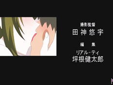 Грудастая хентай барменша отсосала у парня член и уселась сверху