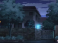 Грудастая хентай барменша отсосала у парня член и уселась сверху