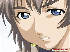 Он поймал рыжую хентай девчонку в раздевалке и отодрал на полу