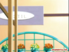 Он поймал рыжую хентай девчонку в раздевалке и отодрал на полу