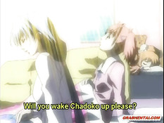 Он поймал рыжую хентай девчонку в раздевалке и отодрал на полу