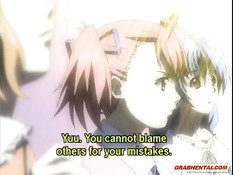 Он поймал рыжую хентай девчонку в раздевалке и отодрал на полу