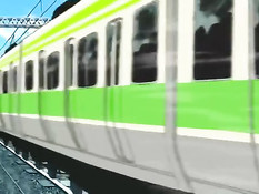 Парни заставили рыжую хентай девку сосать член возле магазина