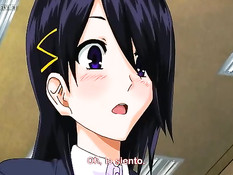 Парни заставили рыжую хентай девку сосать член возле магазина