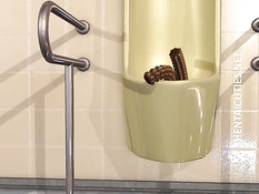 3D девку с большой грудью в туалете обвили и оттрахали щупальцы