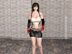 3D девку с большой грудью в туалете обвили и оттрахали щупальцы