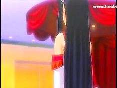 Парень отлизал клитор грудастой хентай брюнетке и отымел в киску