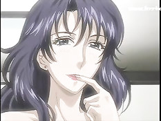 Парень отлизал клитор грудастой хентай брюнетке и отымел в киску