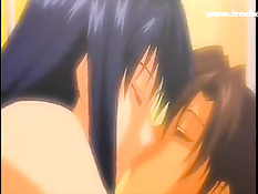 Парень отлизал клитор грудастой хентай брюнетке и отымел в киску