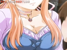 Распутная хентай подружка расстегнула ширинку и подрочила член