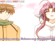 Распутная хентай подружка расстегнула ширинку и подрочила член