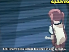 Мужик поймал аниме девку с красными волосами и заставил сосать