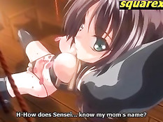 Мужик поймал аниме девку с красными волосами и заставил сосать