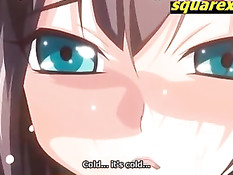 Мужик поймал аниме девку с красными волосами и заставил сосать