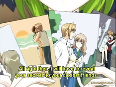 Уложил на кровать застенчивую хентай девку и начал лизать киску