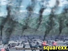 Четыре похотливые аниме студентки затрахали своего однокурсника