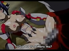 Монстр вылизал клитор пойманной хентай девчонке и засадил член