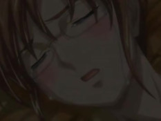 Парень раздел застенчивую хентай девушку и оттрахал на кровати