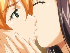 Парень раздел застенчивую хентай девушку и оттрахал на кровати