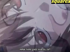 Грудастая хентай девушка трахается с парнем пока бойфренд спит