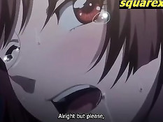 Грудастая хентай девушка трахается с парнем пока бойфренд спит