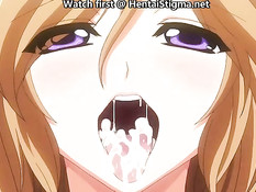 Грудастые аниме девушки дают отлизать киску и отсасывают член