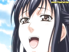 Мужик трахает в офисе сисястых хентай девушек коллег по работе