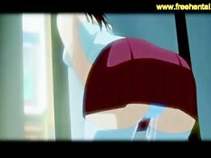 Красивые хентай девчонки с большими сиськами ебутся с парнями