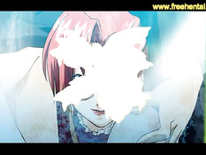 Красивые хентай девчонки с большими сиськами ебутся с парнями