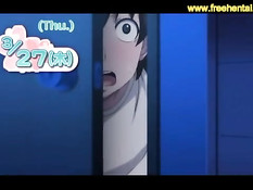 Грудастые хентай девушки дрочат парню член большими сиськами